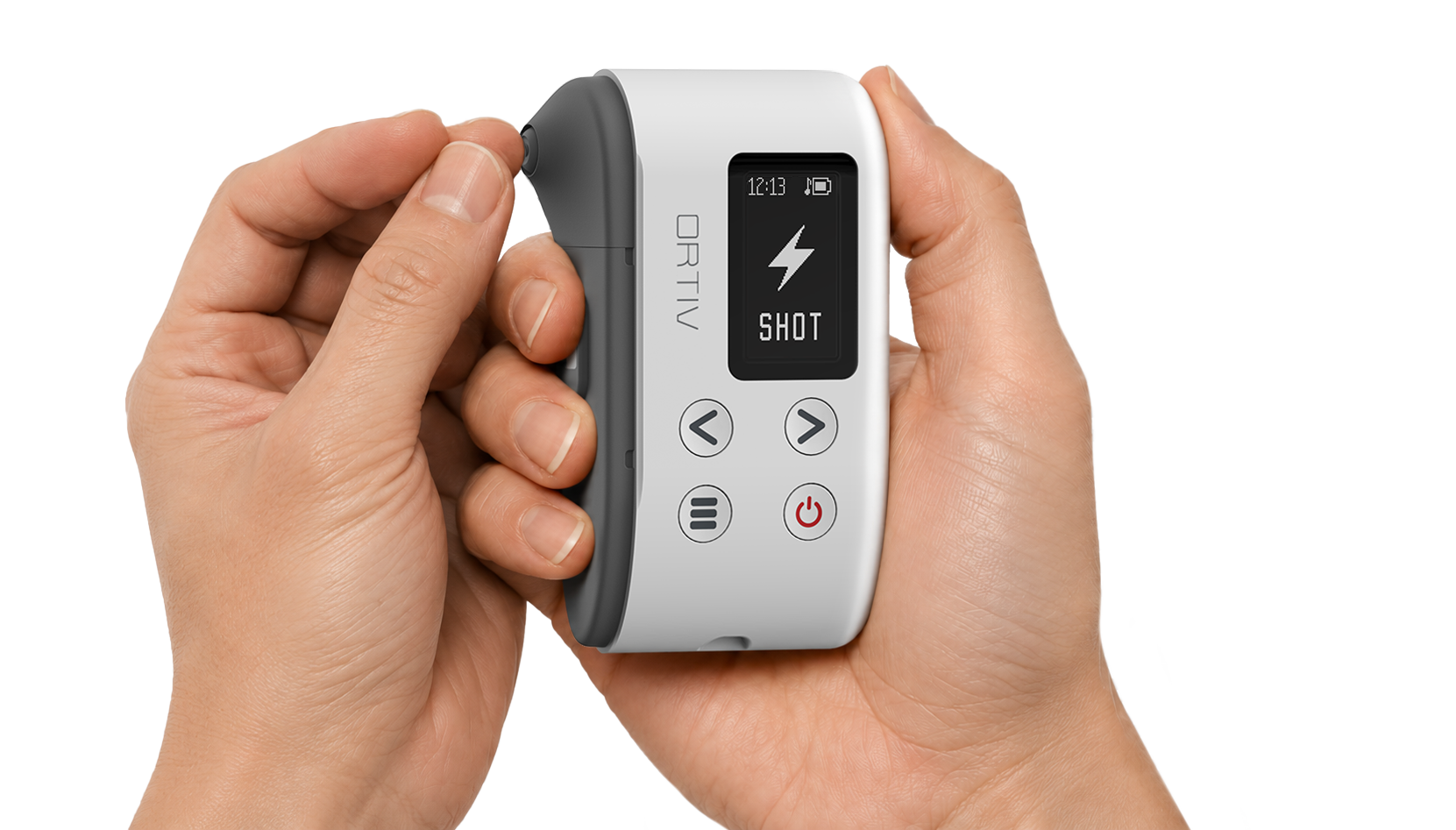 ORTIV dual-lock system — PUSH activation